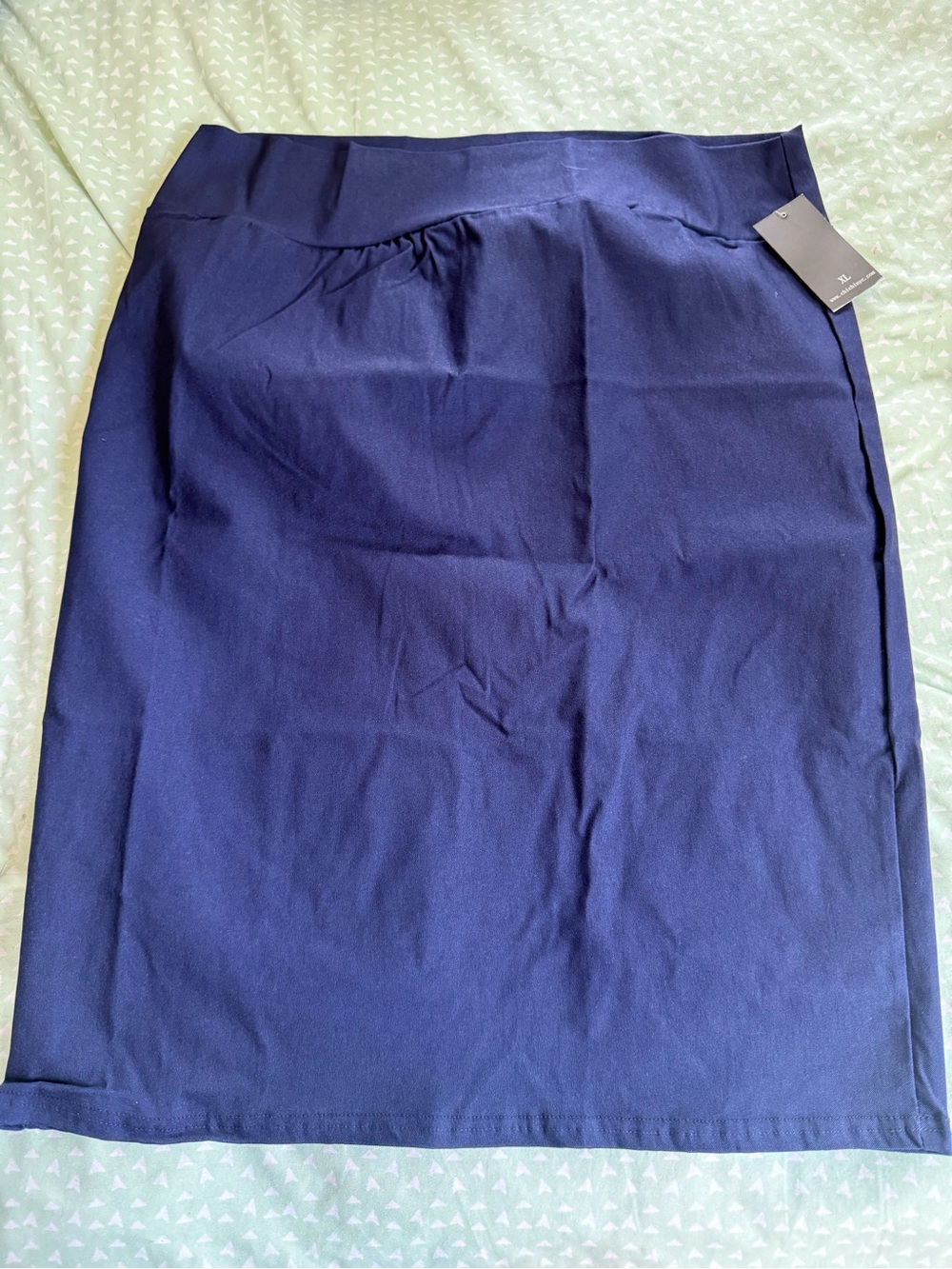 Chi Chi London Navy Pencil Skirt